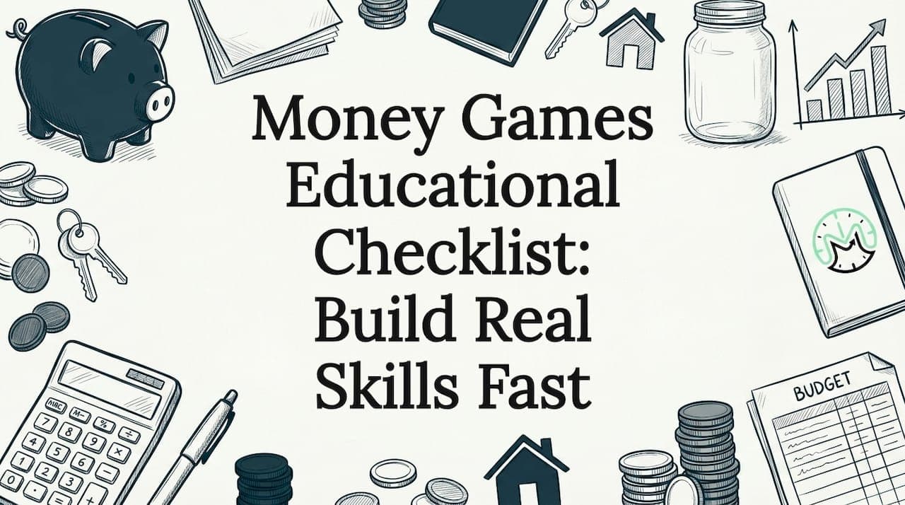 Money Games Educational Checklist: Build Real Skills Fast