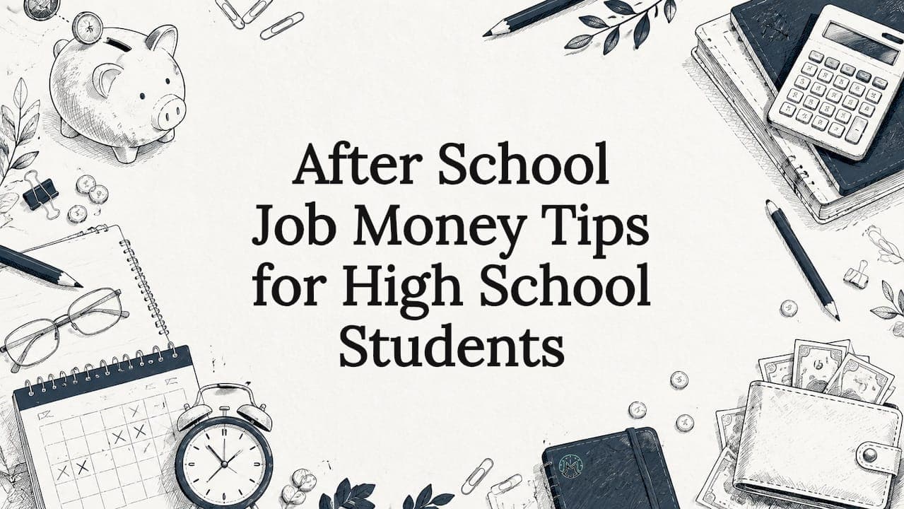 After School Job Money Tips for High School Students